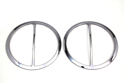 Chrome Cross Bar Front Speaker Grill Set