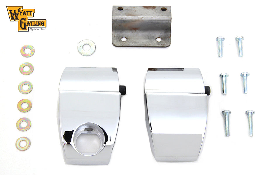 Wyatt Gatling Chrome Tour-Pak Luggage Latch Kit