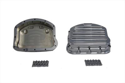 Full Finned Panhead Rocker Box Cover Set Chrome