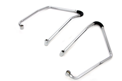Chrome Adjustable Saddlebag Support Kit