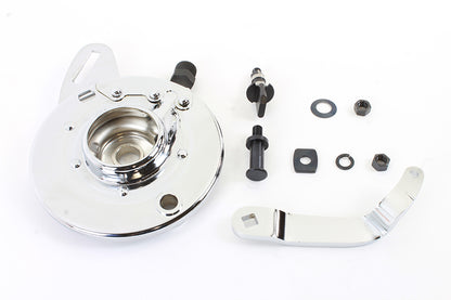 45 Rear Brake Backing Plate Kit Chrome