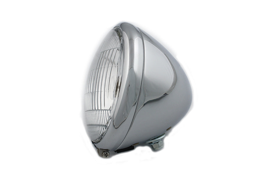 6-1/2 Spring Fork 6 Volt Headlamp Chrome