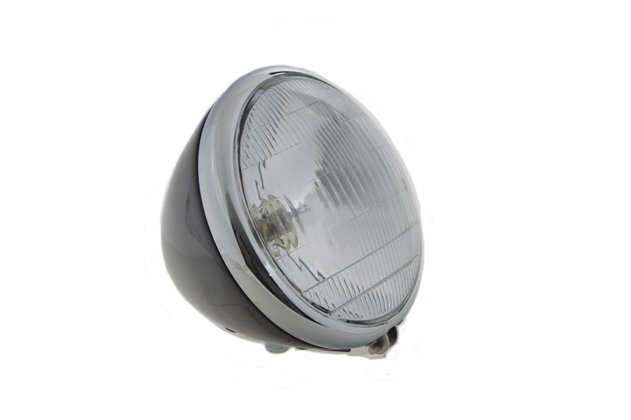 6-1/2 Spring Fork 6 Volt Headlamp Black