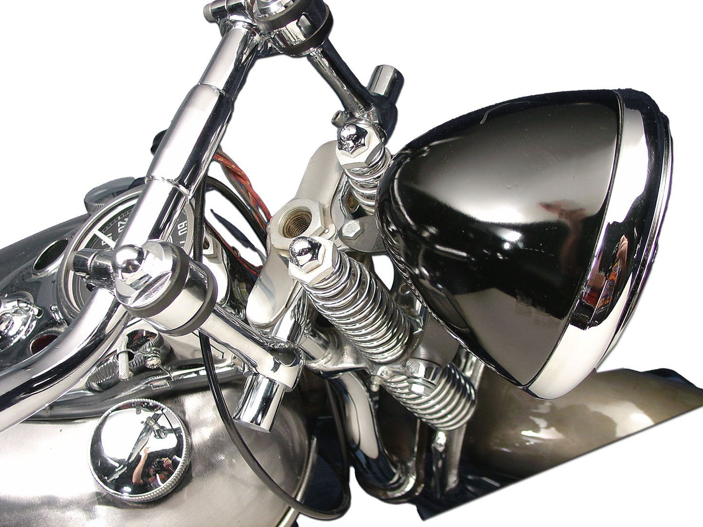 Spring Fork Top Triple Tree Inline Chrome