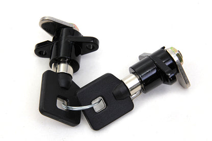 Black Saddlebag Lock and Key Kit