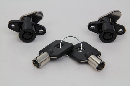 Black Saddlebag Lock and Key Kit