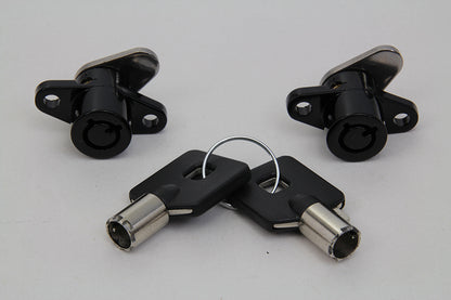 Black Saddlebag Lock and Key Kit