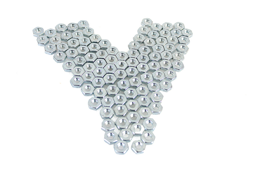 12-28 Hex Nut Zinc Plated