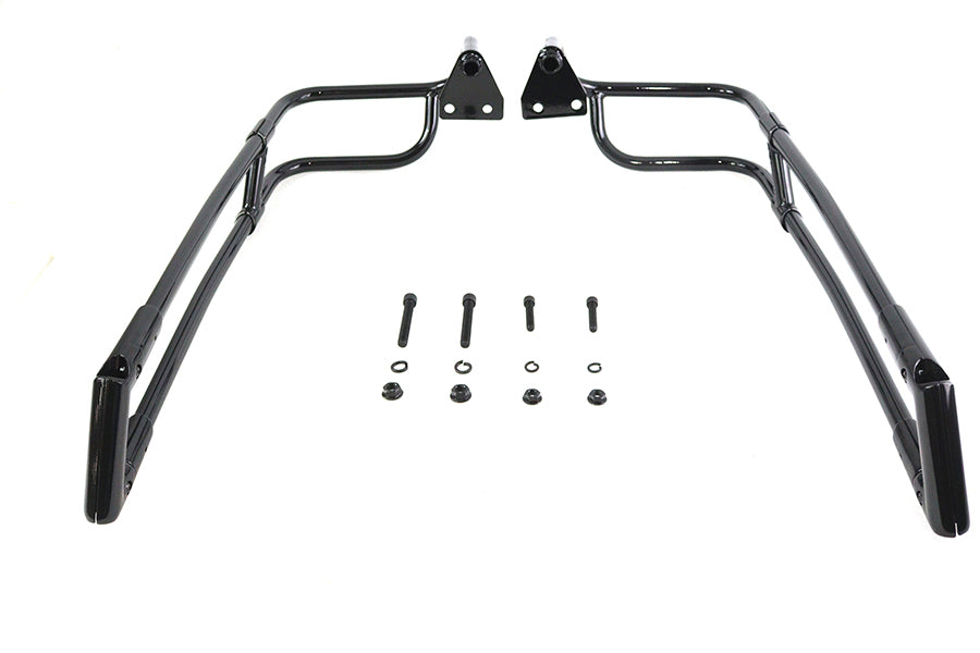 Black Saddlebag Rail Set
