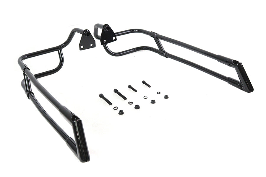 Black Saddlebag Rail Set