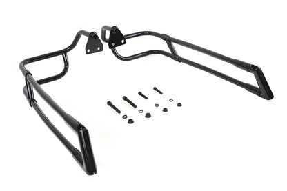 Black Saddlebag Rail Set