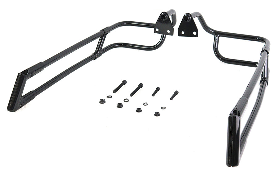 Black Saddlebag Rail Set