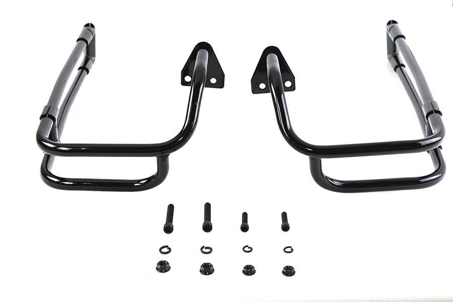 Black Saddlebag Rail Set