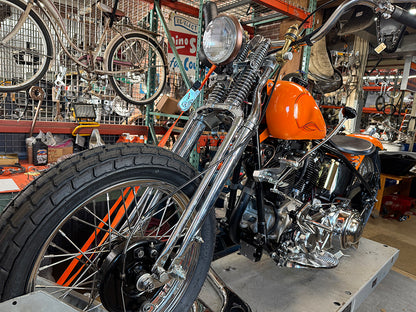 22 Inline Spring Fork Chrome +4