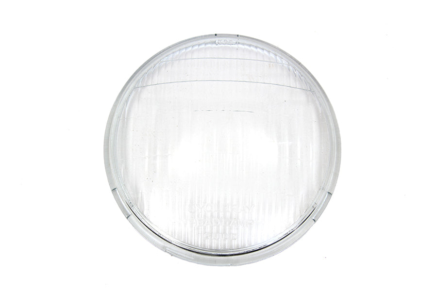 Spring Fork Headlamp Glass Lens Clear 6.5",