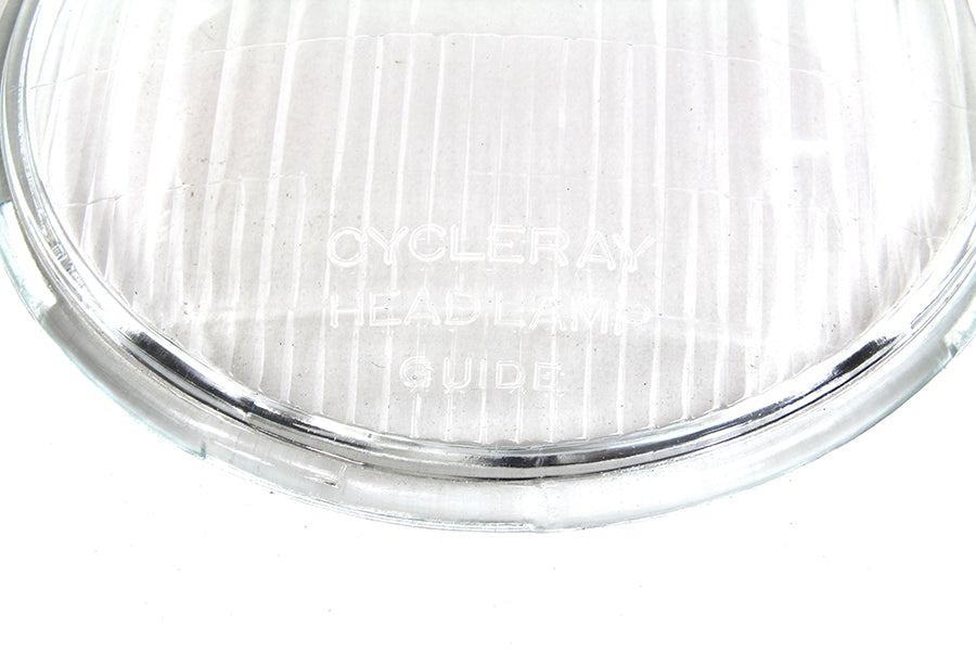 Spring Fork Headlamp Glass Lens Clear 6.5",