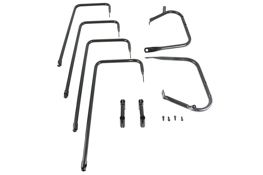 Black Saddlebag Rail