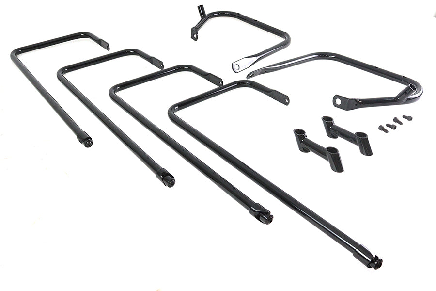 Black Saddlebag Rail