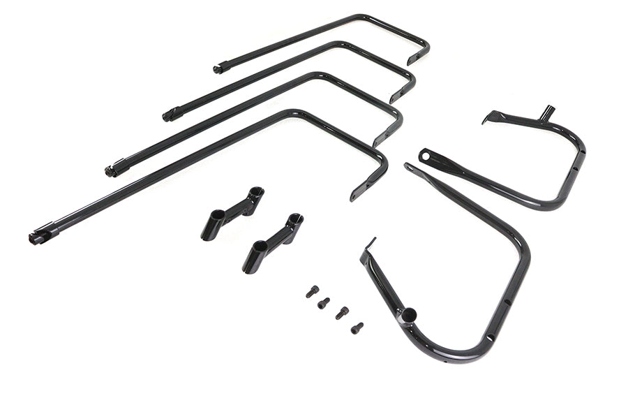 Black Saddlebag Rail