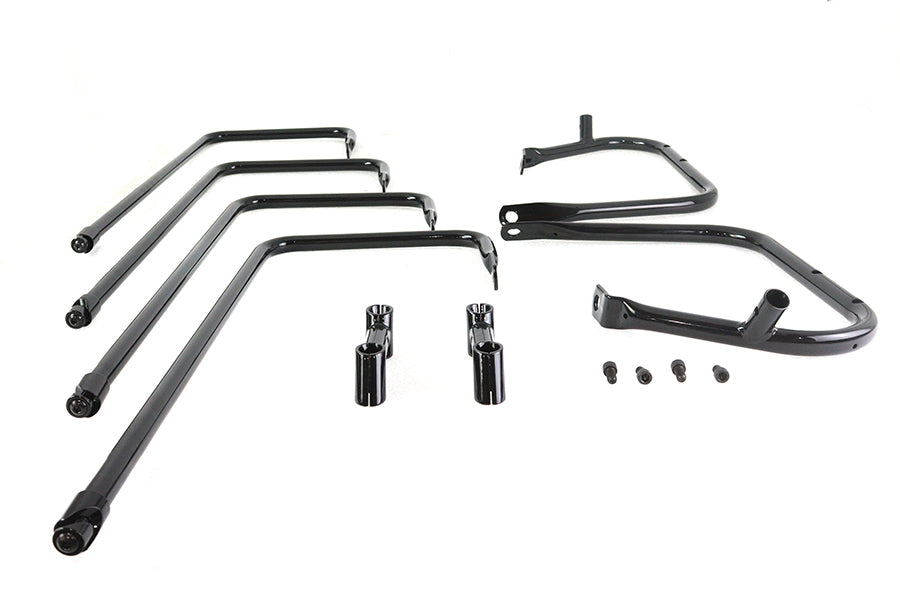 Black Saddlebag Rail