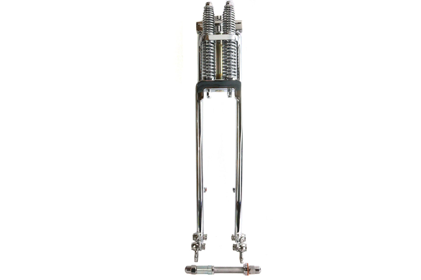 D+D Narrow Spring Fork Assembly Chrome 21",Y