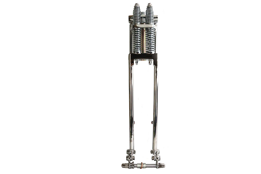 D+D Narrow Spring Fork Assembly Chrome 23",Y