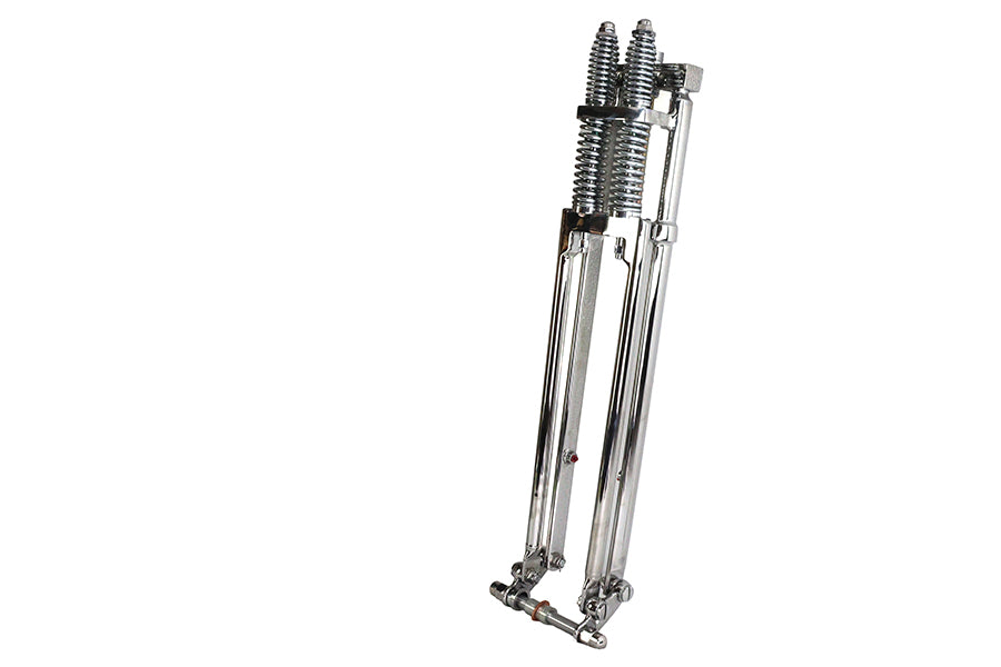 D+D Narrow Spring Fork Assembly Chrome 23",Y