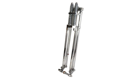 D+D Narrow Spring Fork Assembly Chrome 23",Y