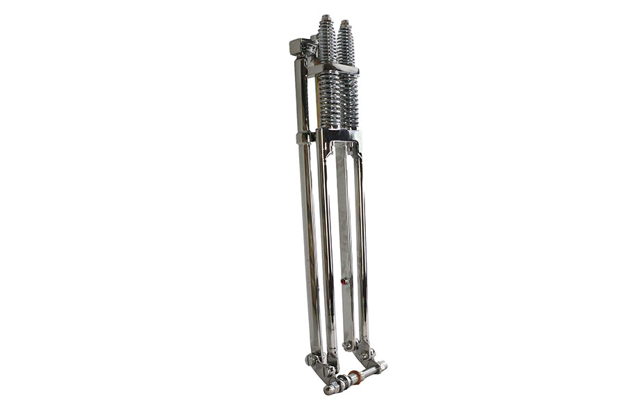 D+D Narrow Spring Fork Assembly Chrome 23",Y