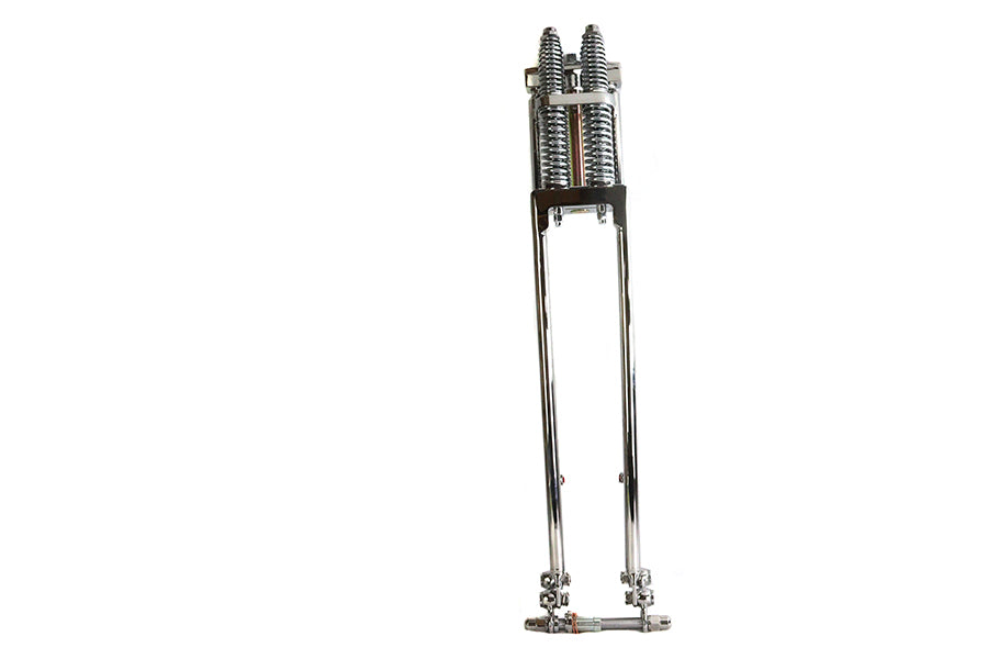 D+D Narrow Spring Fork Assembly Chrome 27",Y
