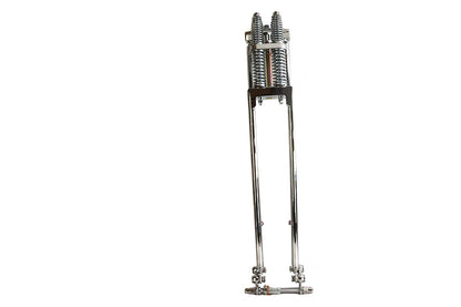 D+D Narrow Spring Fork Assembly Chrome 27",Y