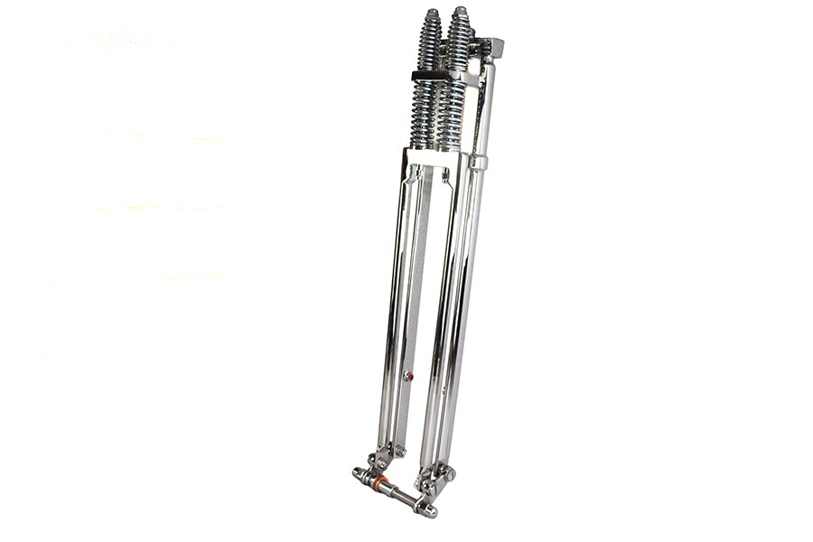 D+D Narrow Spring Fork Assembly Chrome 27",Y