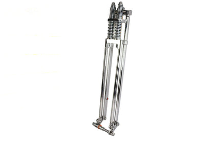 D+D Narrow Spring Fork Assembly Chrome 27",Y