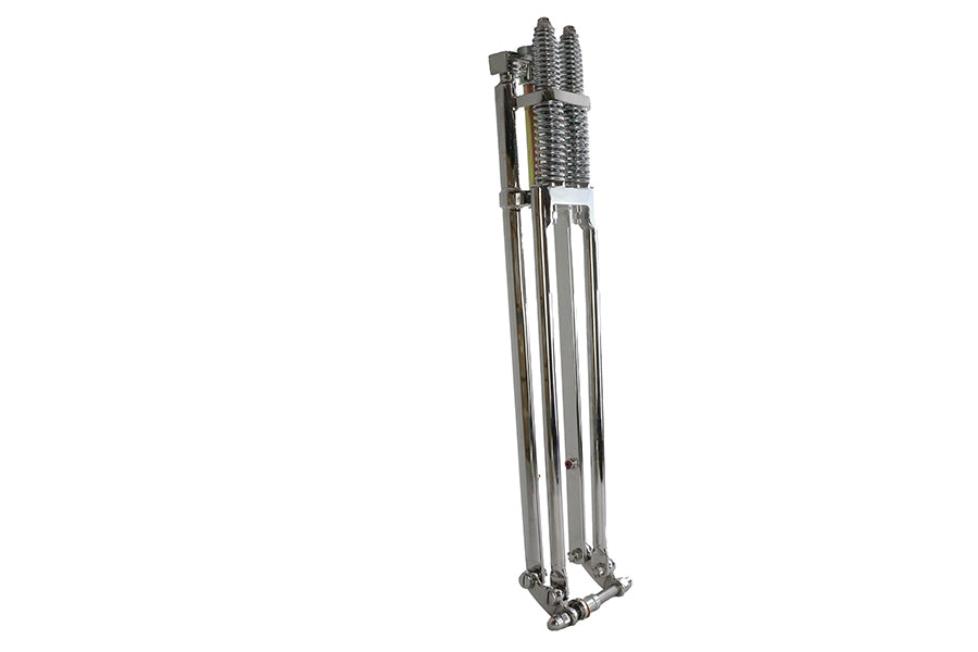 D+D Narrow Spring Fork Assembly Chrome 27",Y