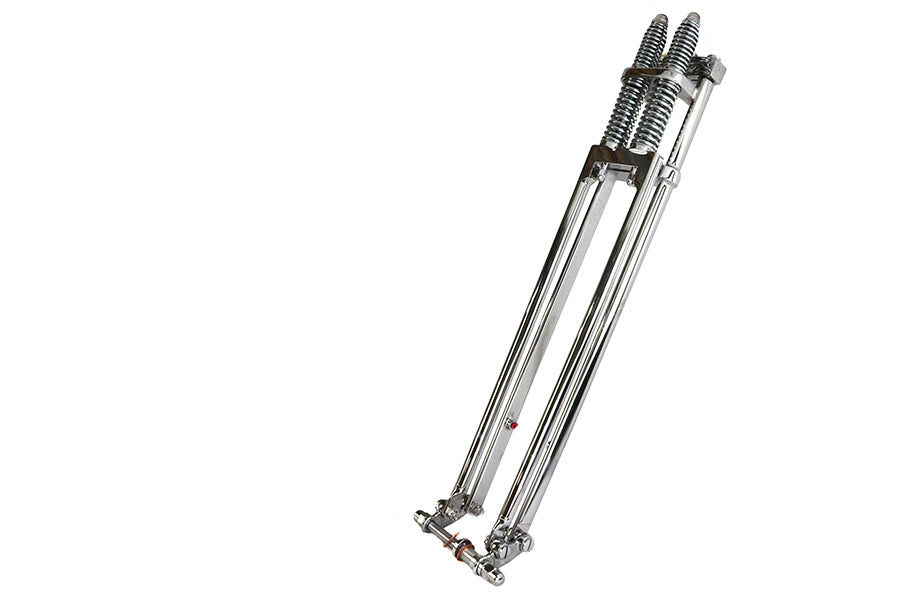 D+D Narrow Spring Fork Assembly Chrome 29",Y