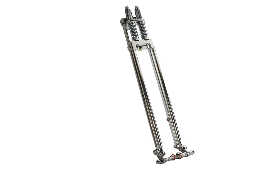 D+D Narrow Spring Fork Assembly Chrome 29",Y