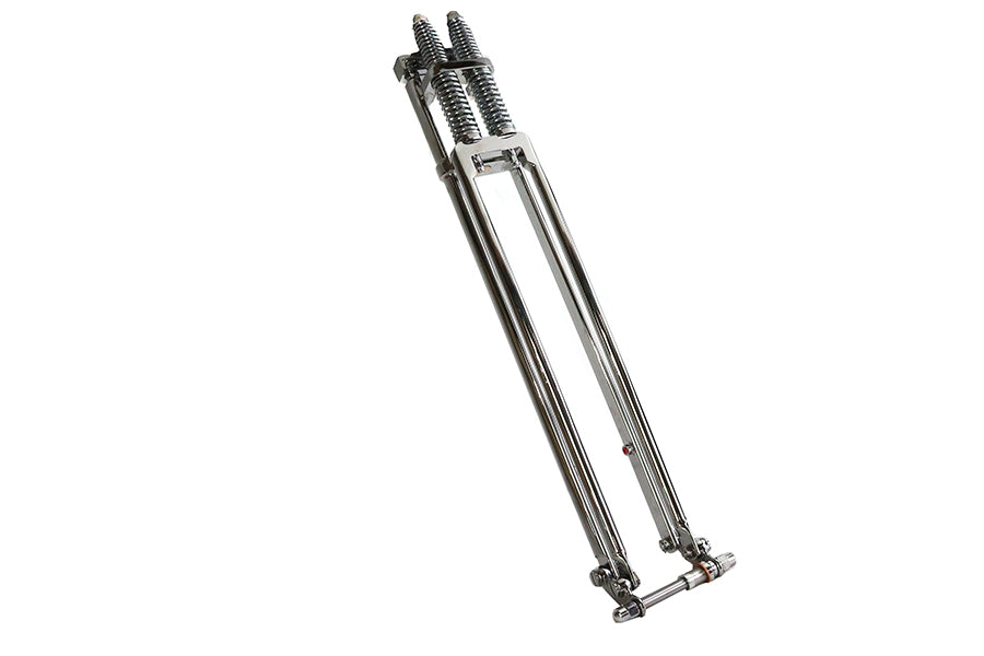 D+D Narrow Spring Fork Assembly Chrome 31",Y