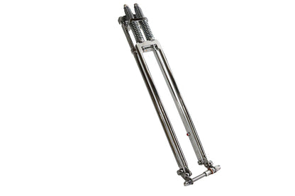 D+D Narrow Spring Fork Assembly Chrome 31",Y