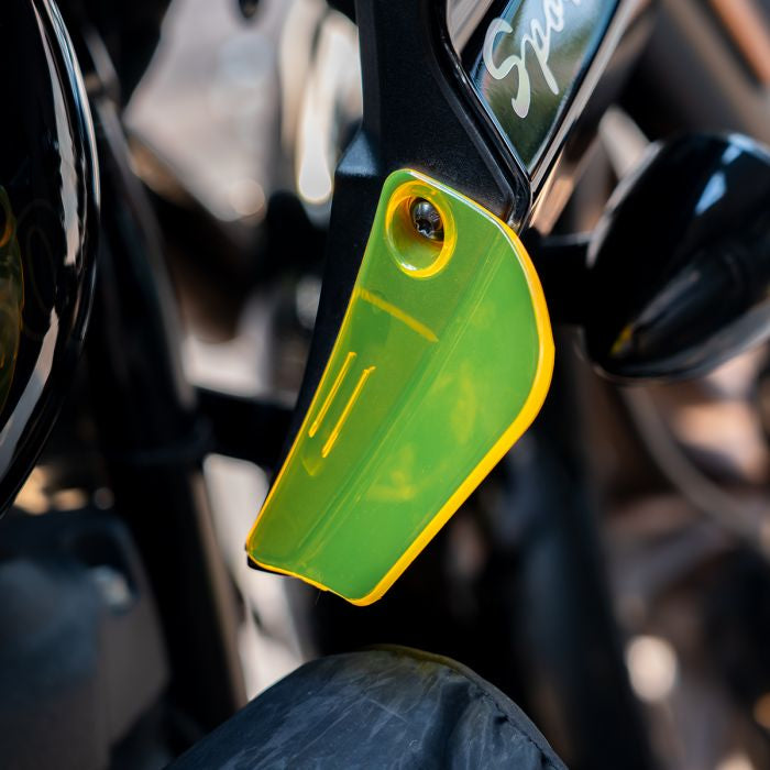 low rider st fairing wind deflectors yellow