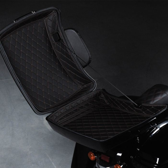 HOGWORKZ® Razor Tour Pack liners come complete with pockets, padding & black stitching.