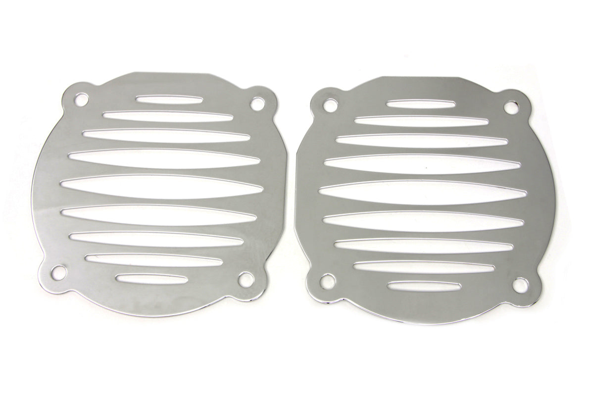Chrome Milled Slots Speaker Grill Set