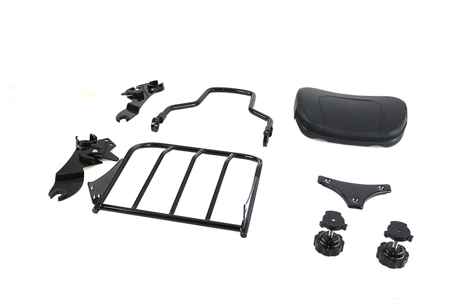 Gloss Black Sissy Bar and Rack