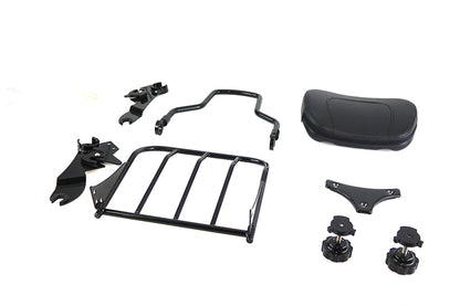 Gloss Black Sissy Bar and Rack