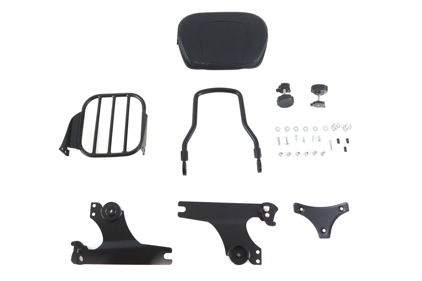 Gloss Black Sissy Bar and Rack