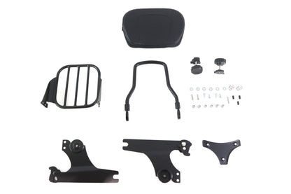 Gloss Black Sissy Bar and Rack