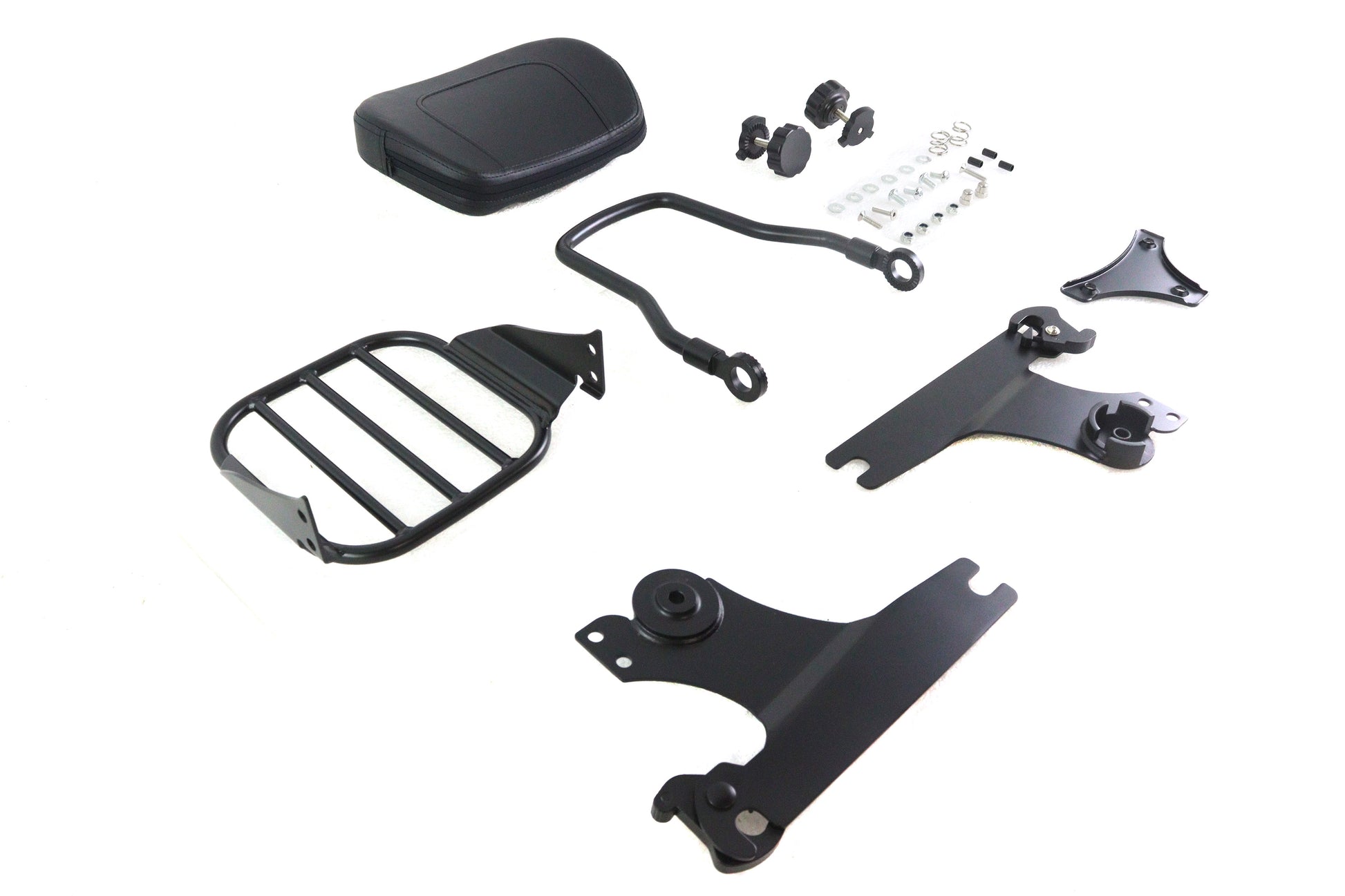 Gloss Black Sissy Bar and Rack