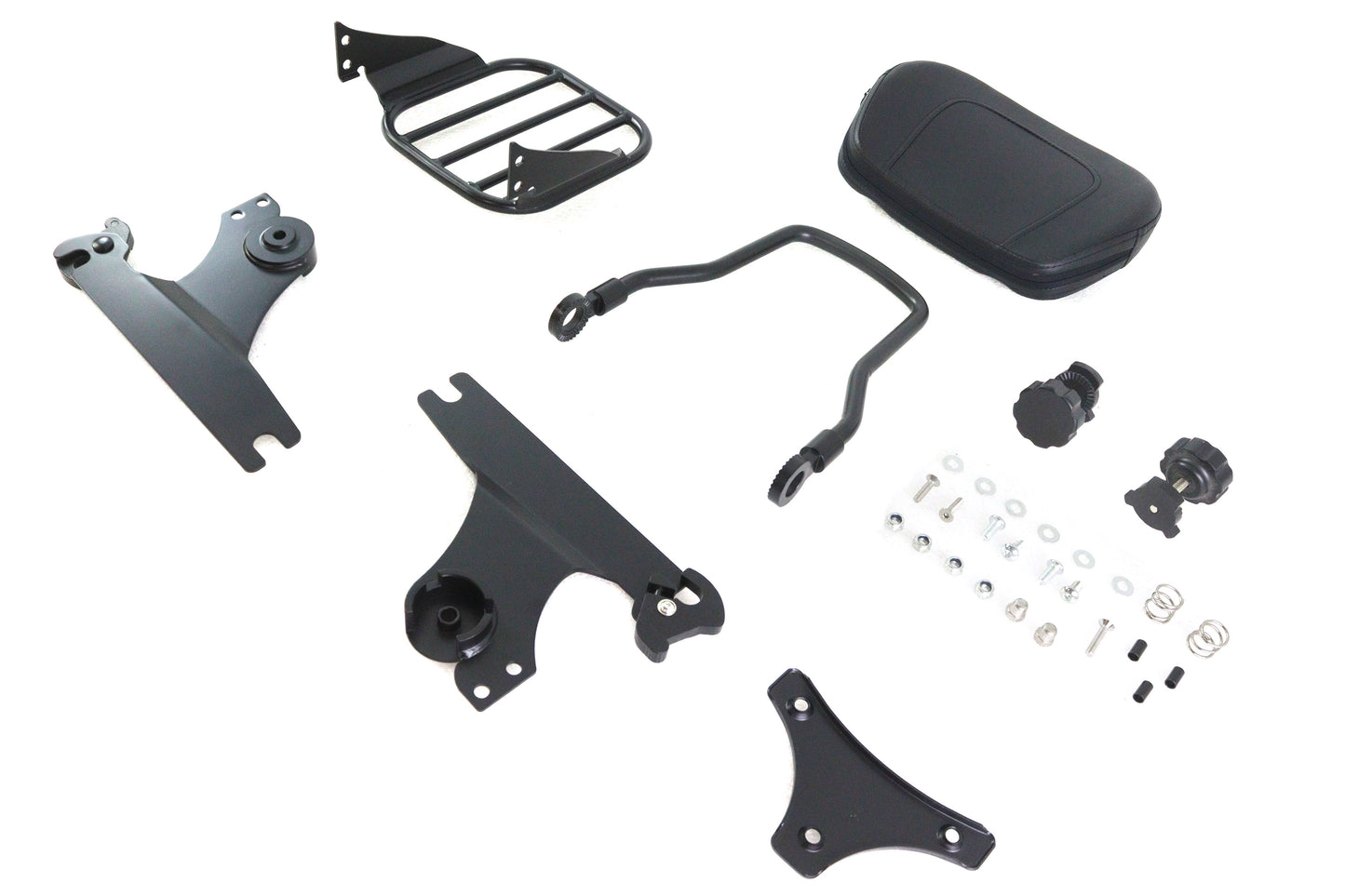 Gloss Black Sissy Bar and Rack
