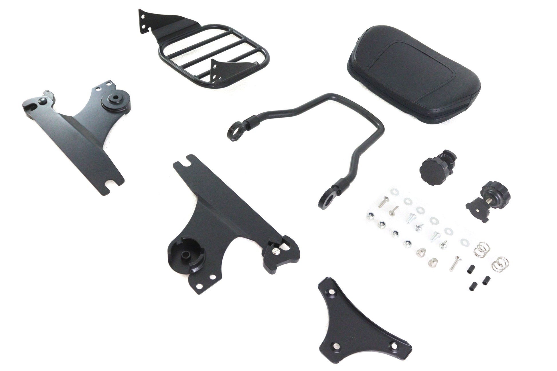 Gloss Black Sissy Bar and Rack