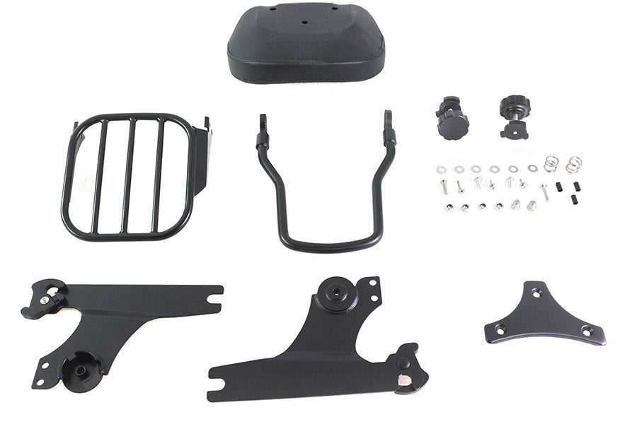 Gloss Black Sissy Bar and Rack