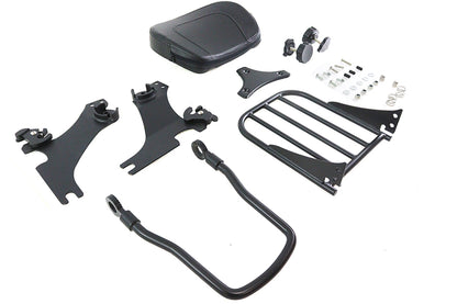 Gloss Black Sissy Bar and Rack